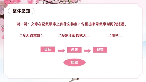 粉色一颗小桃树古风课文七年级语文下册课件PPT模板七年级七年级下册语文课件