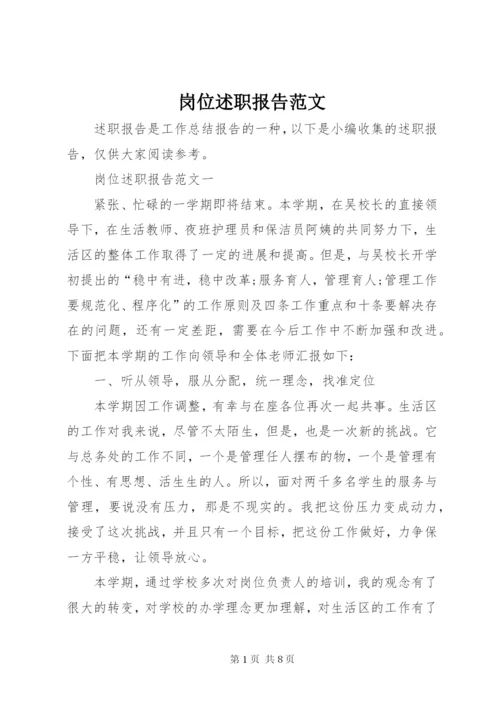 岗位述职报告范文.docx