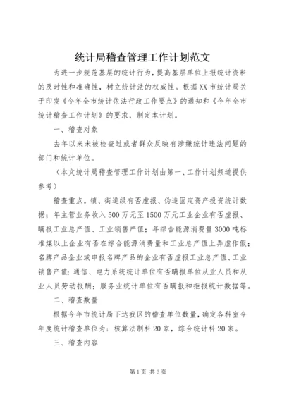 统计局稽查管理工作计划范文.docx