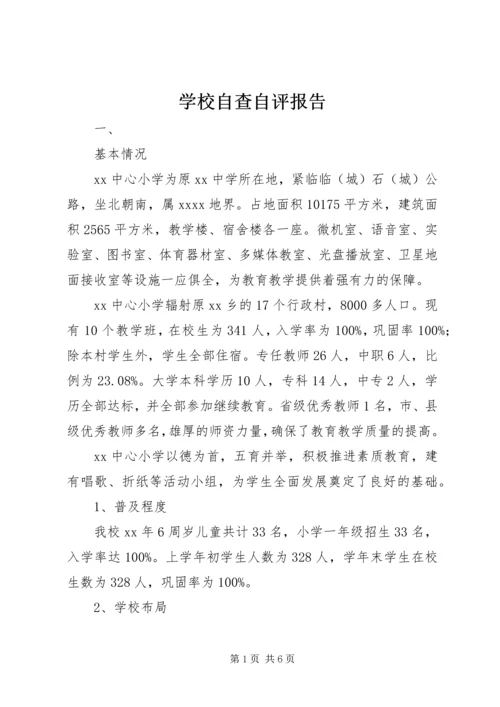 学校自查自评报告 (12).docx