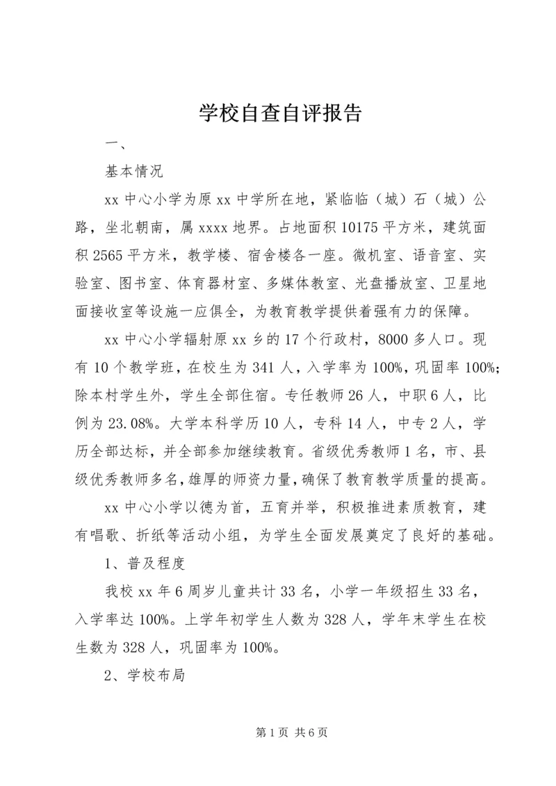 学校自查自评报告 (12).docx