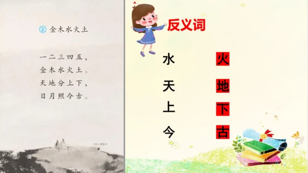 统编版语文一年级上册 第一单元复习 课件
