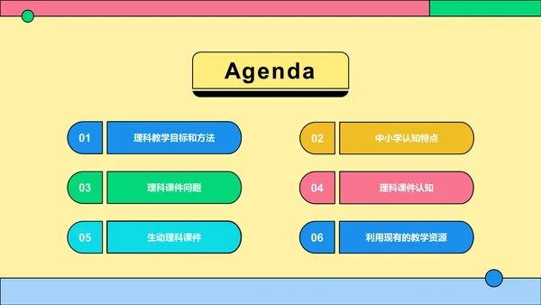 彩色卡通插画启发式教学培训课件PPT模板