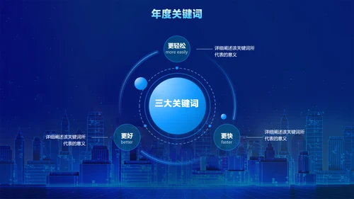 蓝色科技风企业年会盛典活动
