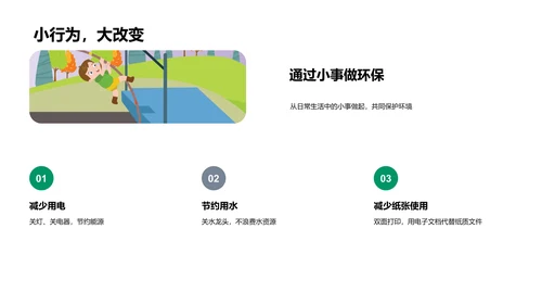 环保知识讲解PPT模板