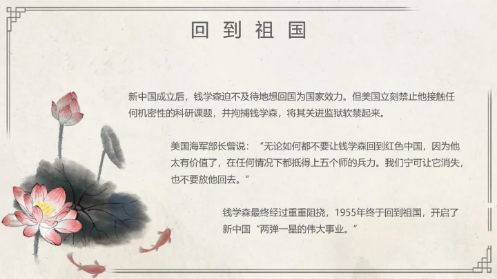 钱学森中国知名作家个人生平介绍 课件