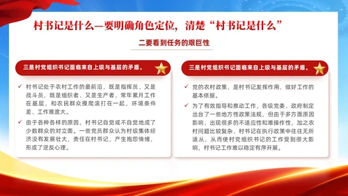 红色党建风村干部培训党课