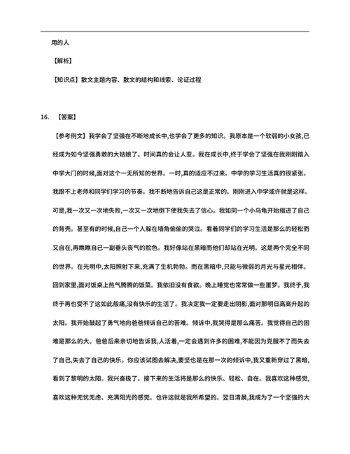 辽宁省丹东市2018年中考语文试卷word模板