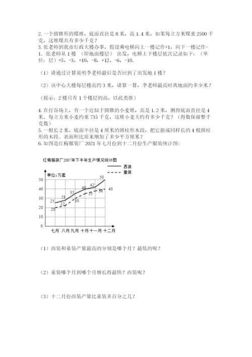 郑州外国语中学小升初数学试卷带答案（培优b卷）.docx