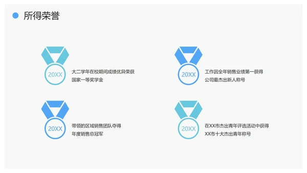 极简几何形状灰底新人入职员工简介自我介绍PPT模板