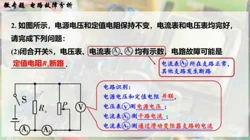 人教版 初中物理 九年级全册 第十六章 电压   电阻 微专题  电路故障分析课件（33页ppt）