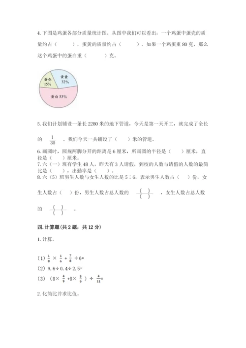 小学数学六年级上册期末卷附答案【培优a卷】.docx