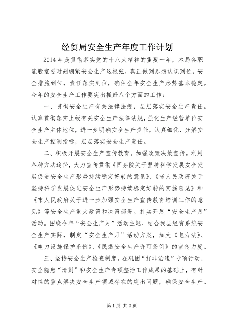 经贸局安全生产年度工作计划.docx