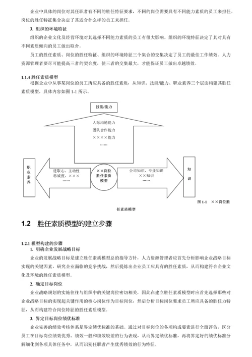 员工胜任素质模型全案.docx