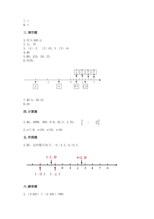 小升初数学期末测试卷及参考答案（培优a卷）.docx