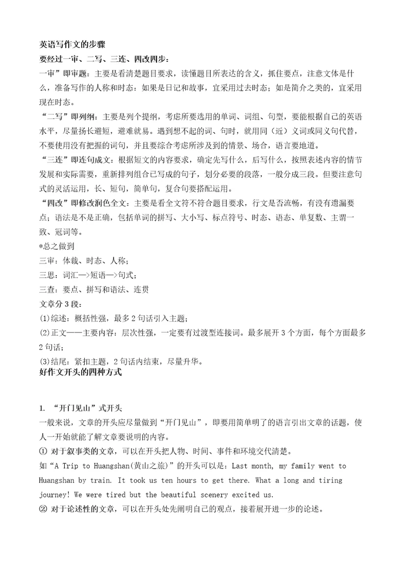 英语写作文的步骤共6页