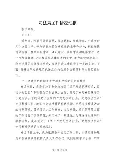 司法局工作情况汇报 (3).docx