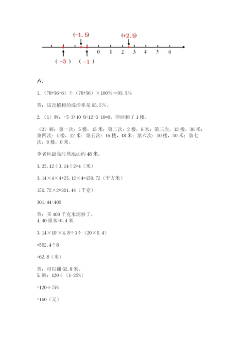 最新西师大版小升初数学模拟试卷（考点提分）.docx