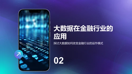 蓝色科技风通用行业大数据总结汇报PPT模板