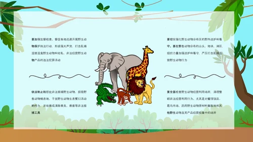 野生动物保护公益活动PPT模板
