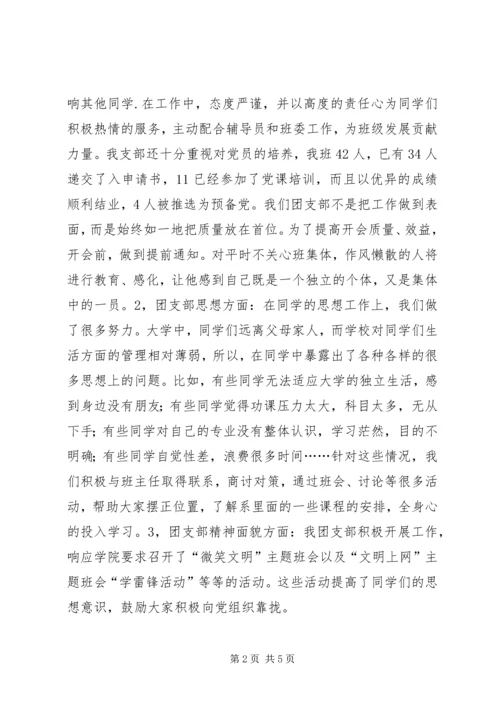 优秀团支部申请材料.docx