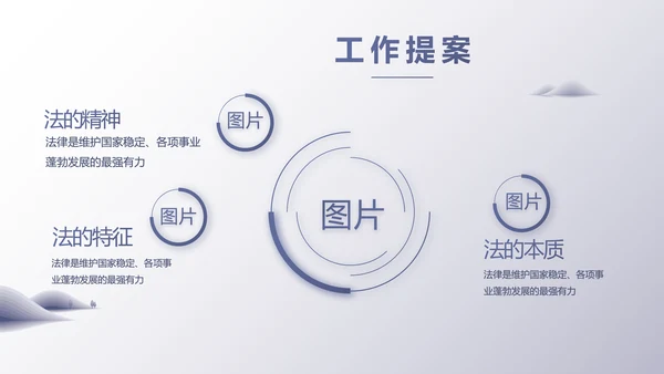 蓝色大气工会法律工作情况汇报动态PPT模板