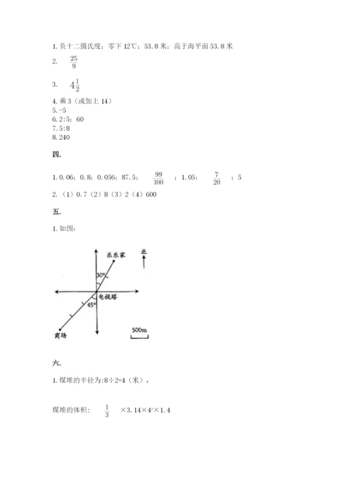 小学六年级数学摸底考试题【夺冠系列】.docx