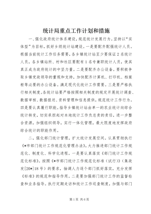 统计局重点工作计划和措施.docx