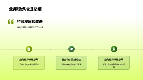 林业部月度业绩回顾