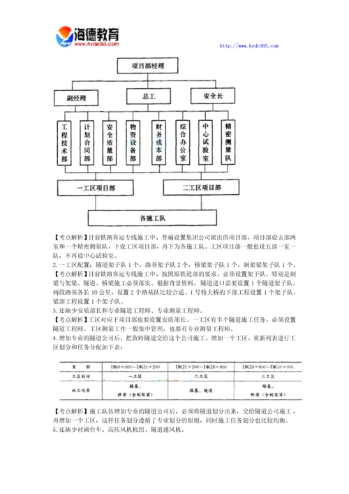 2017年一级建造师铁路工程案例分析(一).docx