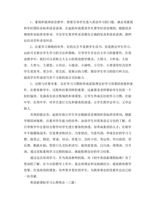 英语新课标学习心得体会（三篇）.docx