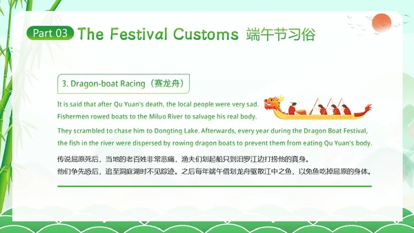端午节英文介绍英语端午节习俗知识PPT课件