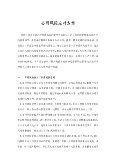 公司风险应对专题方案.docx