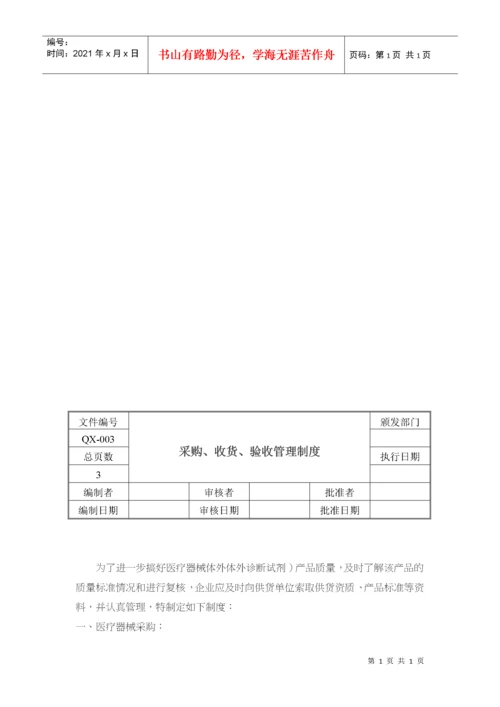 医疗器械经营质量管理文件体系.docx