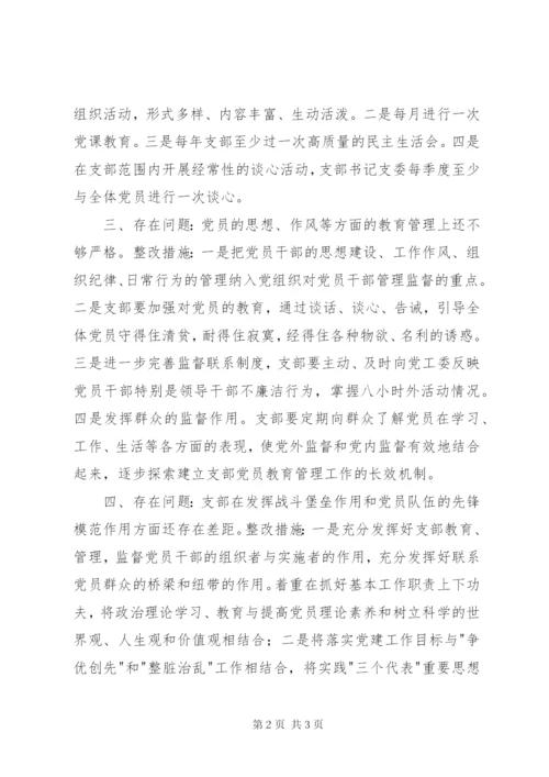党支部书记抓党建工作整改方案.docx