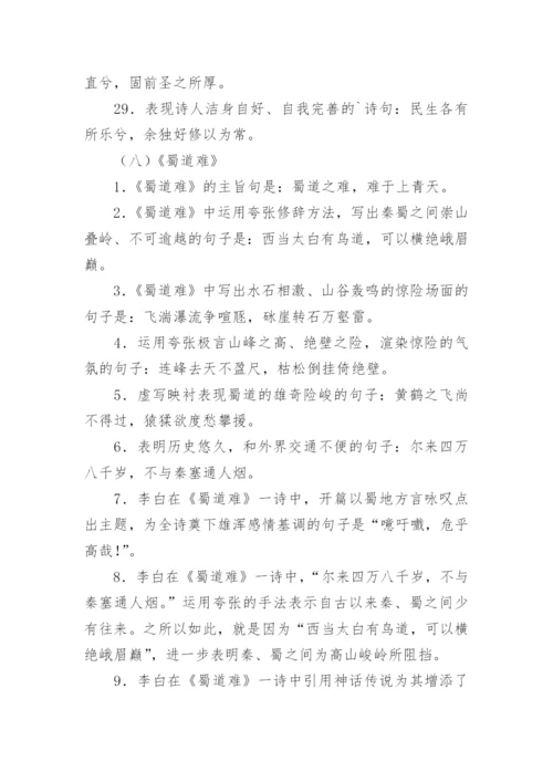 高中必背古诗文情景默写理解性默写及答案.docx