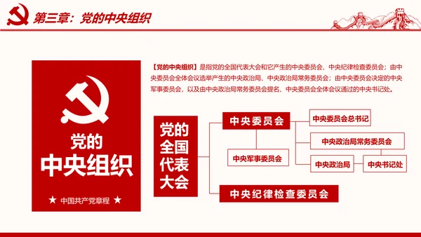 学习解读党的章程十九大新党章PPT微党课