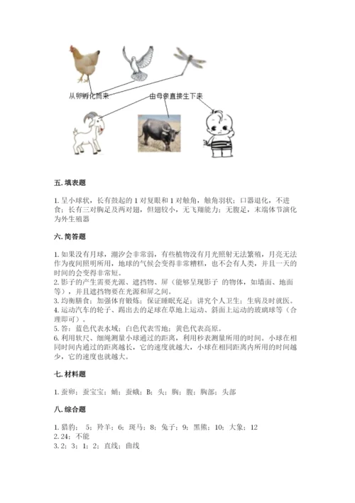 教科版科学三年级下册 期末测试卷精品（完整版）.docx