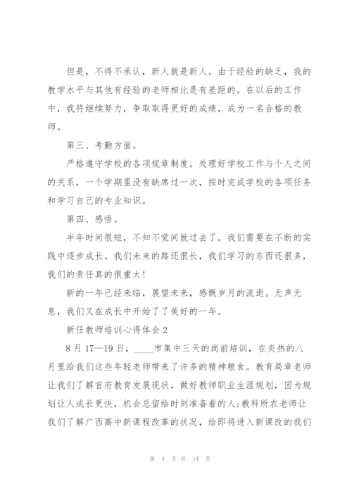 新任教师培训心得体会5篇.docx