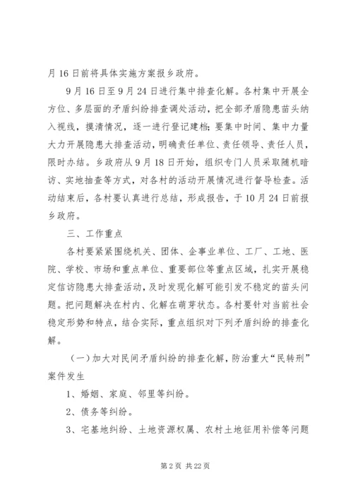 西城乡政府稳定信访实施方案.docx