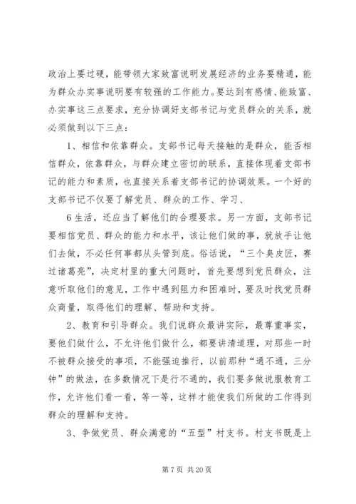 怎样当好一名村党支部书记.docx