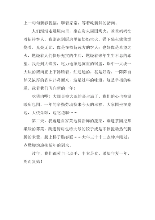 过年那些事儿作文800字.docx