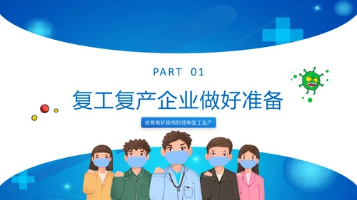 企业安全复工疏解堵点PPT模板
