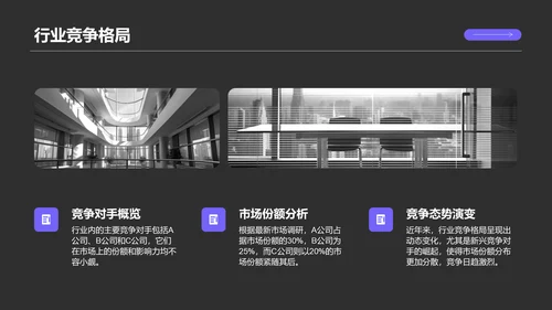 紫色商务风职场成长蓝图汇报PPT模板