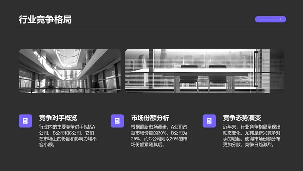 紫色商务风职场成长蓝图汇报PPT模板