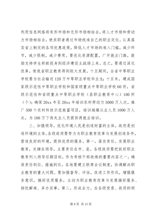 在职业教育工作会议上的讲话稿.docx