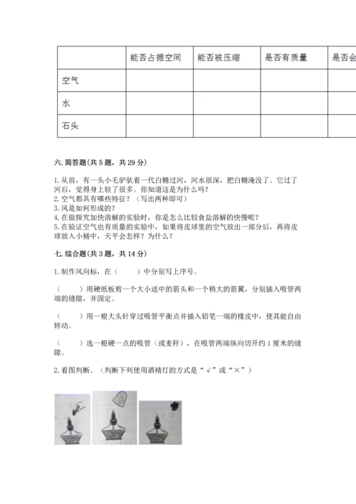教科版三年级上册科学期末测试卷（满分必刷）.docx