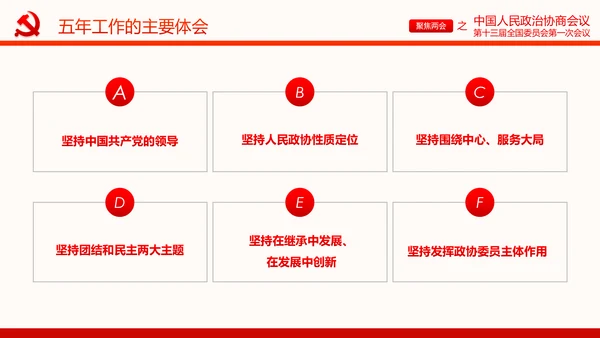 聚焦两会政协常委会工作报告PPT