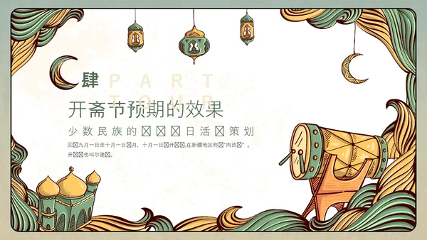伊斯兰文化回族开斋节活动策划PPT