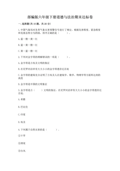 部编版六年级下册道德与法治期末达标卷及完整答案【精品】.docx